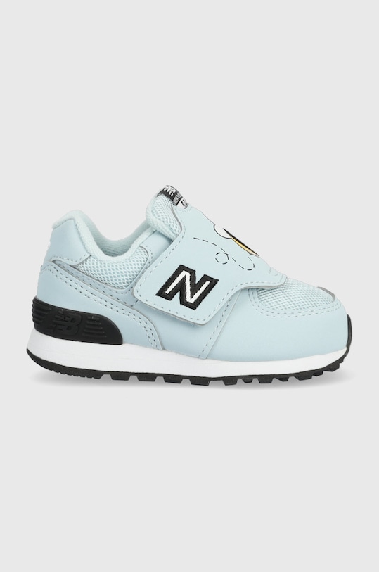 New Balance sneakersy dziecięce imitacja skóry licowej niebieski IV574BEE