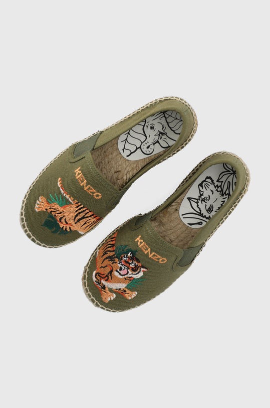Kenzo Kids espadryle dziecięce zielony K59029