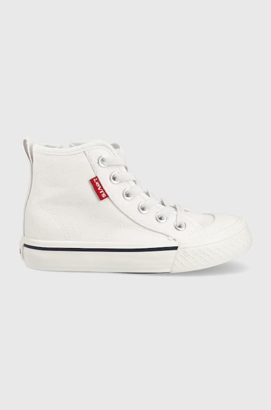 Levi's trampki dziecięce syntetyczny biały VORI0023T.MAUI.HI.MINI