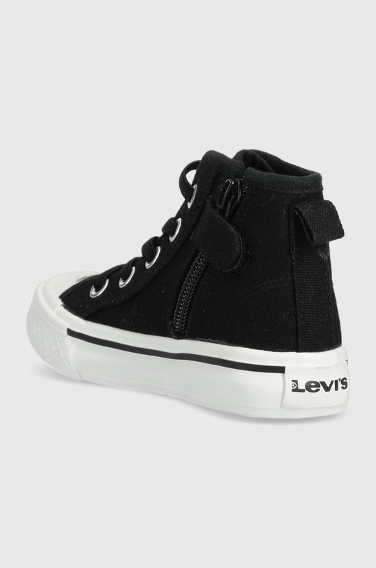 Αγορίστικα Παιδικά πάνινα παπούτσια Levi's VORI0023T.MAUI.HI.MINI μαύρο