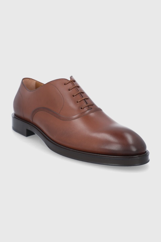 Kožené polobotky Boss 50463555.211 hnědá SS22