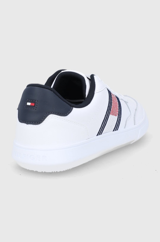 Boty Kožené boty Tommy Hilfiger FM0FM03904YBR bílá