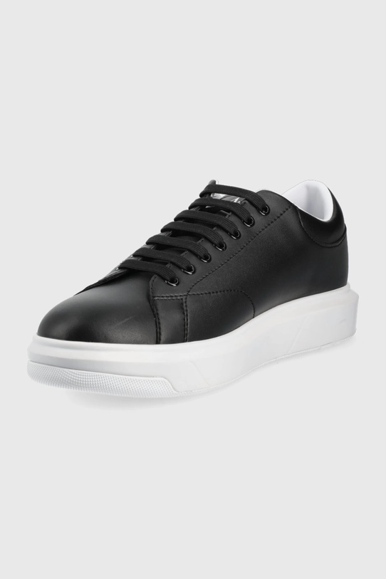 Obuwie Armani Exchange sneakersy skórzane XUX123.XV534.00002 czarny