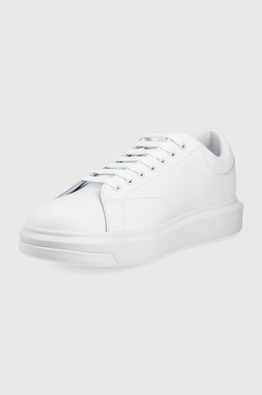 Obuv Kožená obuv Armani Exchange XUX123.XV534.00152 biela