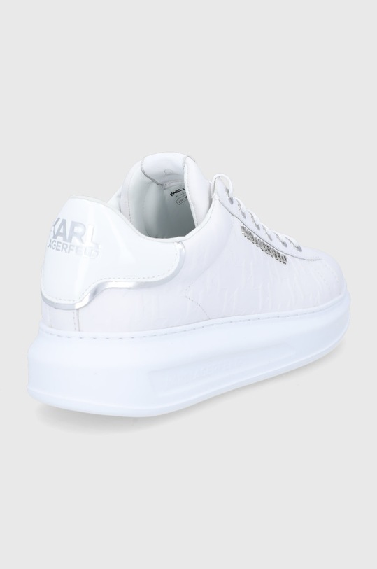 Boty Kožené boty Karl Lagerfeld Kapri Mens KL52549.011 bílá