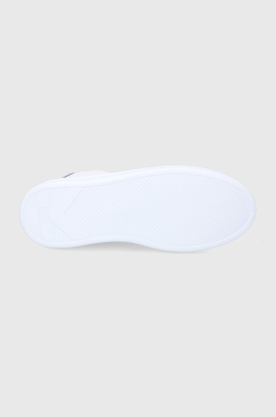 Kožené boty Karl Lagerfeld Kapri Mens KL52549.011 bílá