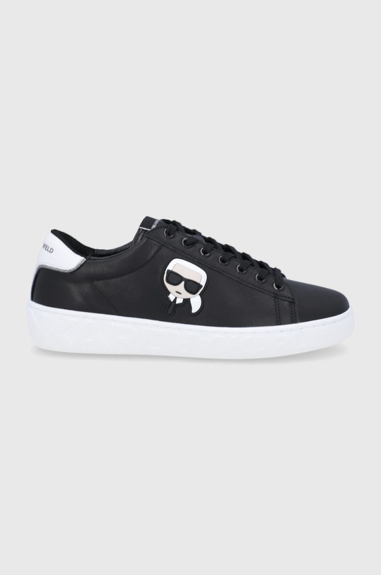 Karl Lagerfeld bőr cipő Kupsole Iii fekete KL51030.000