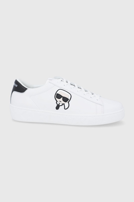Kožená obuv Karl Lagerfeld Kupsole Iii biela KL51030.011
