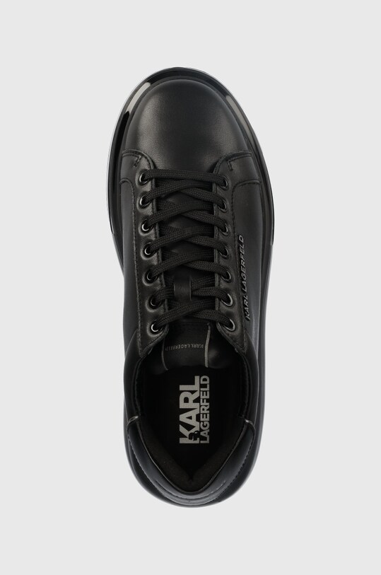Кожени маратонки Karl Lagerfeld Kapri Kushion черен KL52625.00X