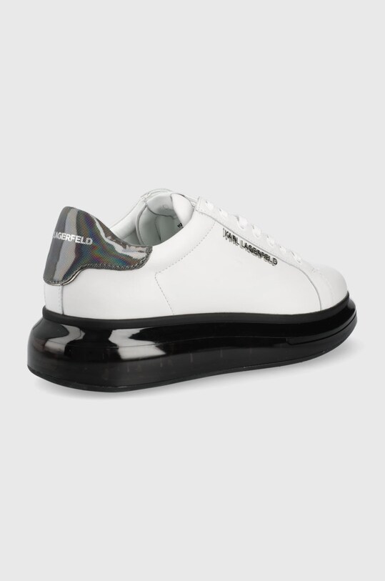 Kožené boty Karl Lagerfeld Kapri Kushion KL52625.010 bílá SS22