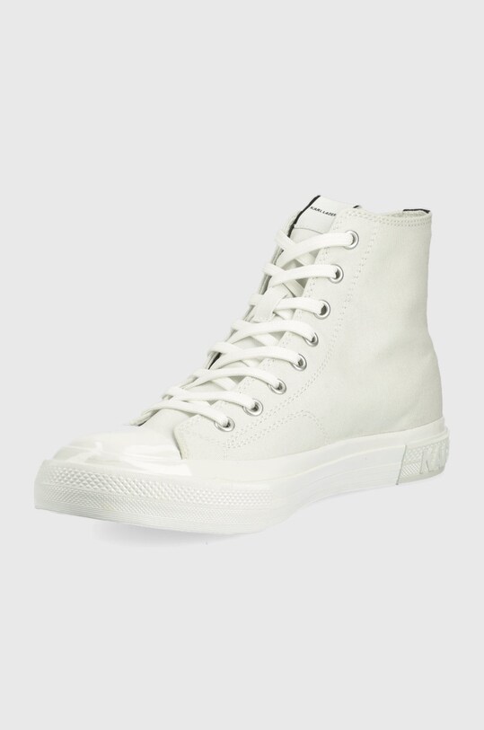 Обувки Високи кецове Karl Lagerfeld Kampus Iii KL50350.911 бял