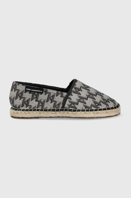 Karl Lagerfeld espadryle KAMINO KL70109.HL0 tekstylny szary KL70109.HL0