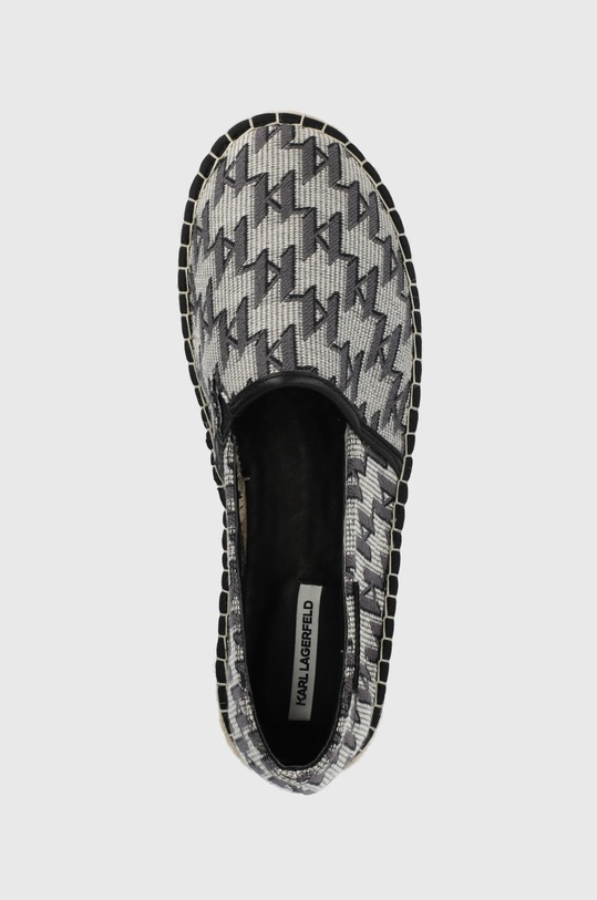 Karl Lagerfeld espadryle KAMINO KL70109.HL0 szary KL70109.HL0