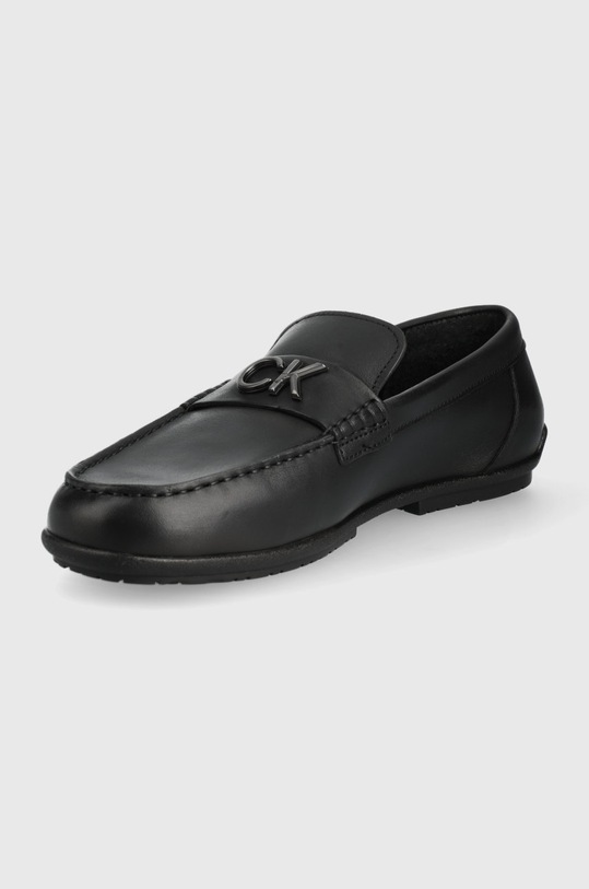 Obuwie Calvin Klein mokasyny skórzane HM0HM00519.BEH czarny