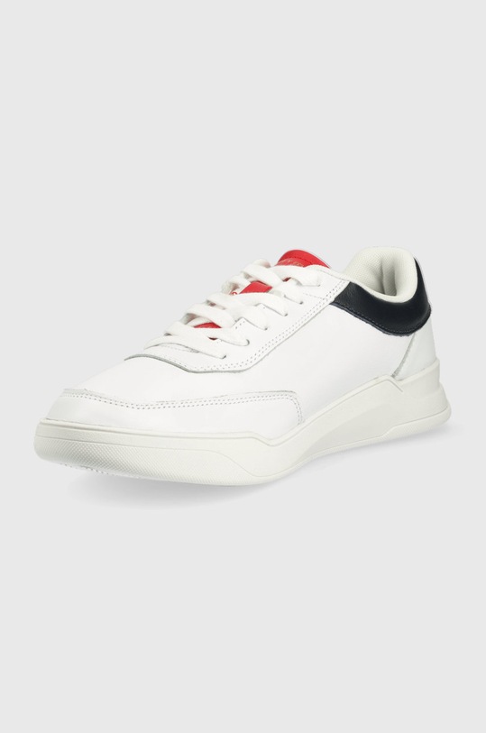 Kožené sneakers boty Tommy Hilfiger FM0FM04078.YBR bílá SS22