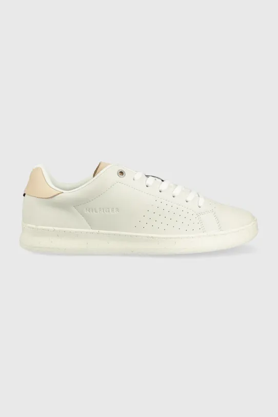 Kožne tenisice Tommy Hilfiger Planet friendly bijela FM0FM04005.0K5