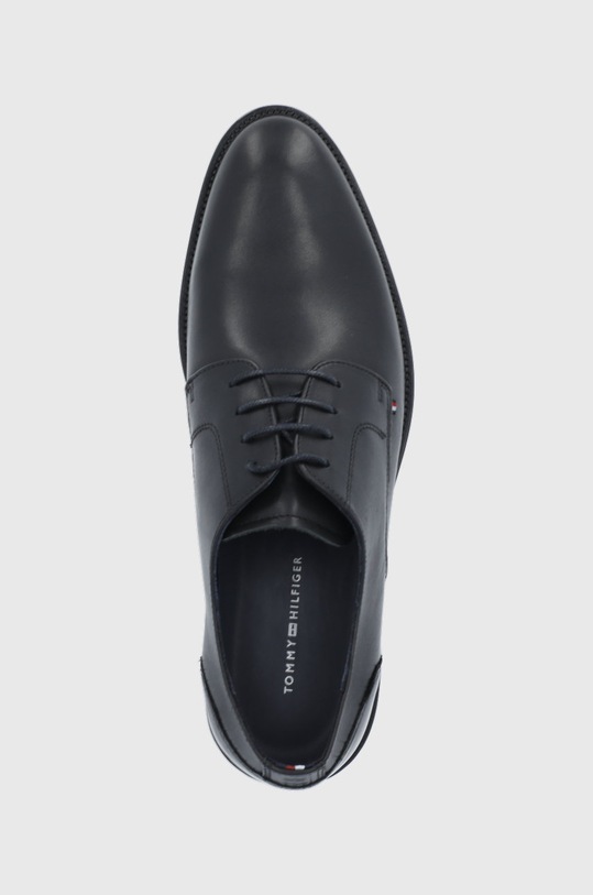 Kožené polobotky Tommy Hilfiger černá FM0FM03952.BDS