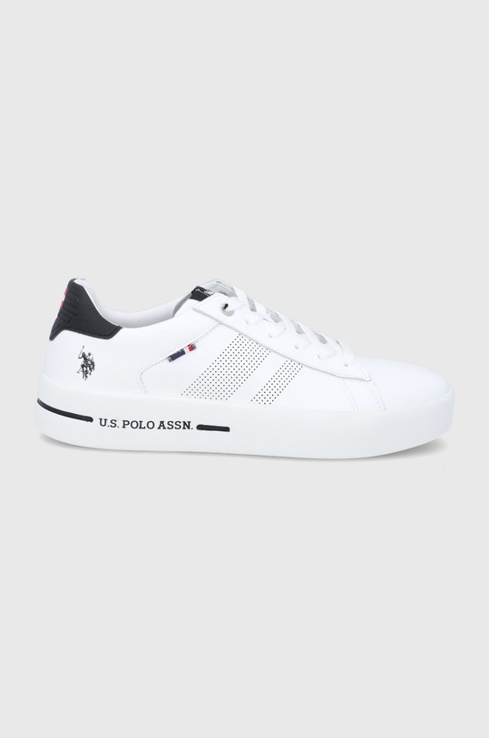U.S. Polo Assn. cipő nappa bőr fehér VEGA006M.AY1.WHI