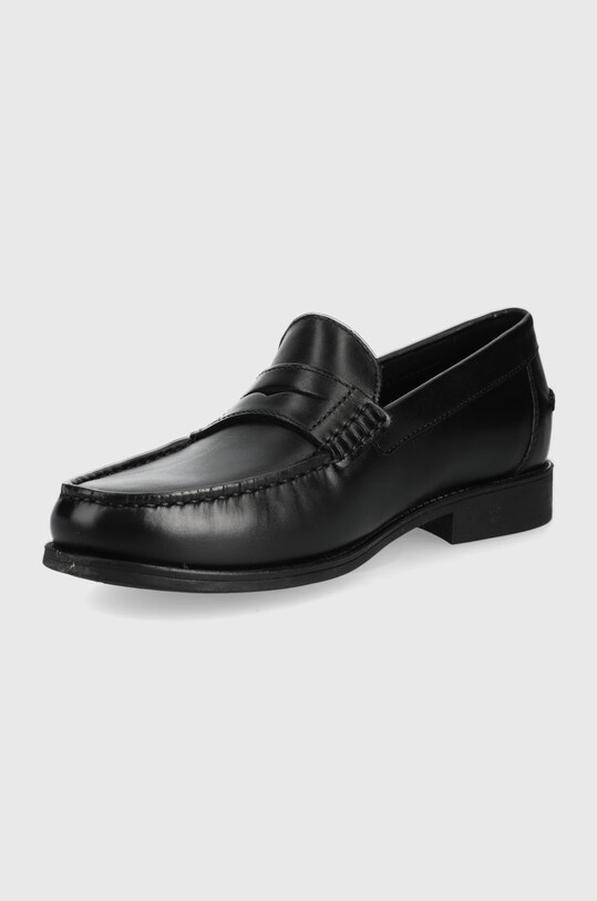 Obuv Kožené mokasíny Geox U NEW DAMON U641ZB.C9999 čierna