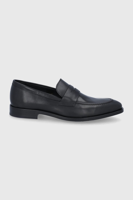 PS Paul Smith Mokasyny skórzane Rossi eleganckie czarny M2S.RSI04.HOXF.79