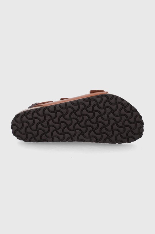 Шкіряні сандалі Birkenstock Milano 1019066 коричневий