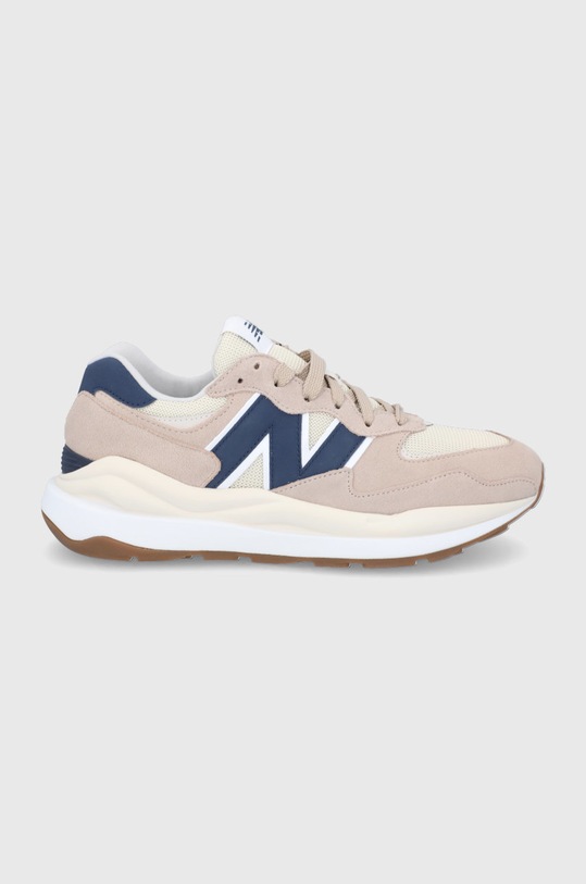 Boty New Balance M5740cbb semišová kůže béžová M5740CBB