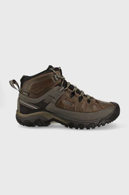 Topánky Keen Targhee III Mid usňová koža hnedá 1017786.