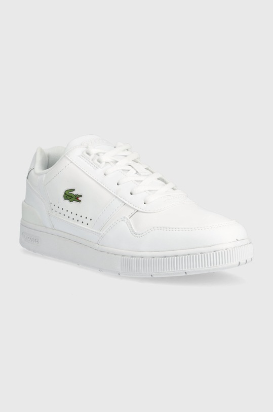 Lacoste sneakersy skórzane 743SMA0023.21G biały SS23