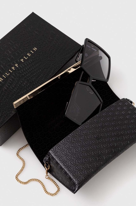 Philipp Plein ochelari de soare negru SPP028M.610700
