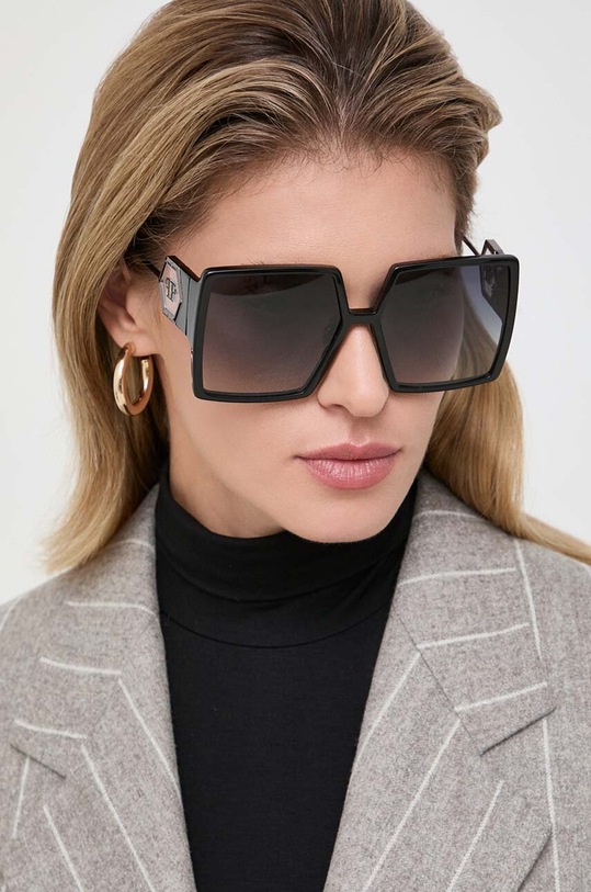 Philipp Plein ochelari de soare SPP028M.610700 negru