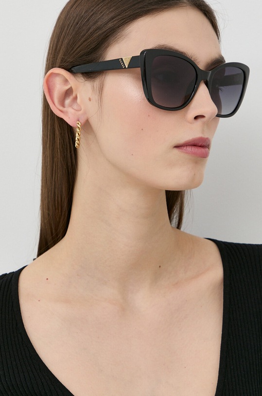 Guess okulary przeciwsłoneczne czarny GU7600.5501B