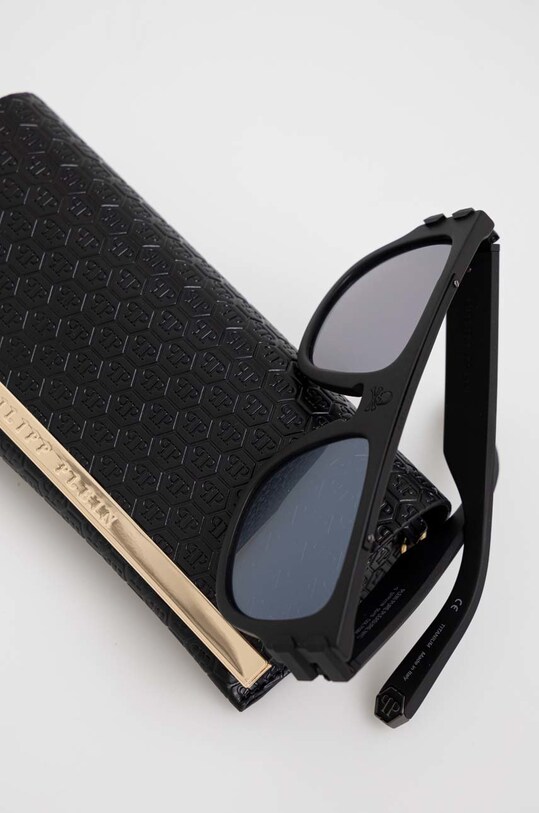 Philipp Plein ochelari de soare negru SPP011W.55703M