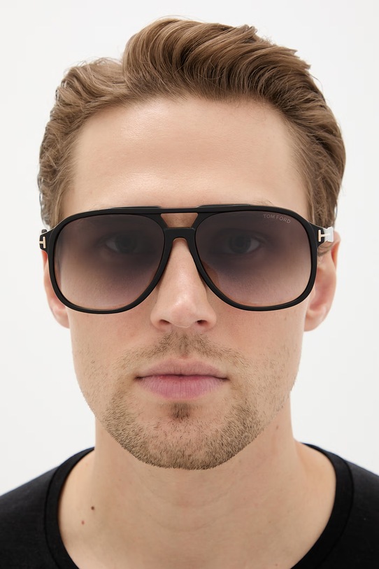 Akcesoria Tom Ford okulary przeciwsłoneczne FT0753.6201B czarny