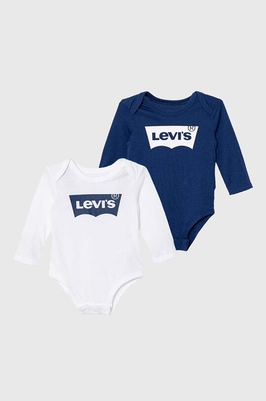Βαμβακερά φορμάκια για μωρά Levi's 2-pack 2-pack σκούρο μπλε NL0282.B