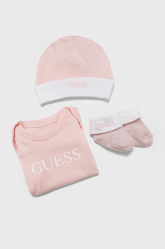 Guess komplet dziecięcy różowy H2GW06.KB6A0