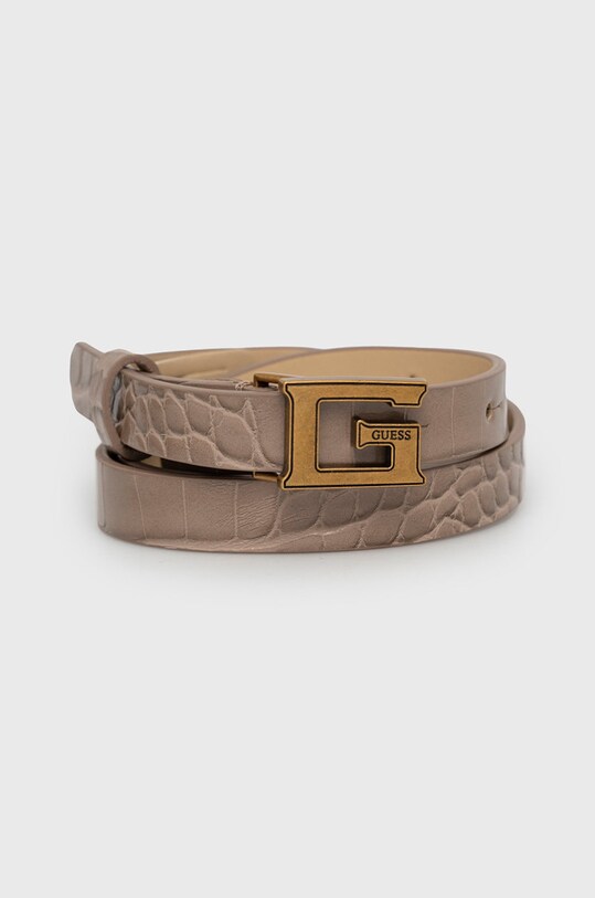 Guess Pasek syntetyczny brązowy BW7574.VIN15