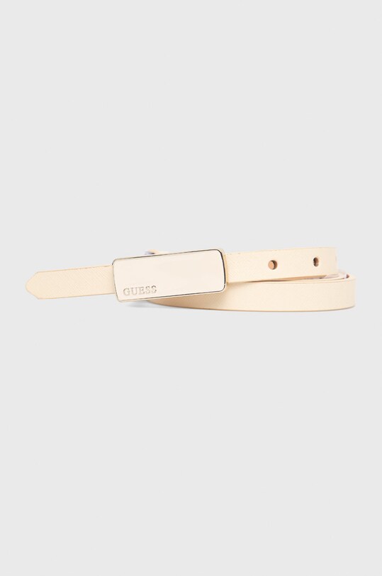 Guess pasek syntetyczny beżowy BW7600.LEA15
