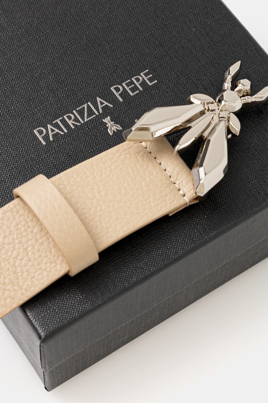Akcesoria Patrizia Pepe pasek skórzany CW0471.L001 beżowy