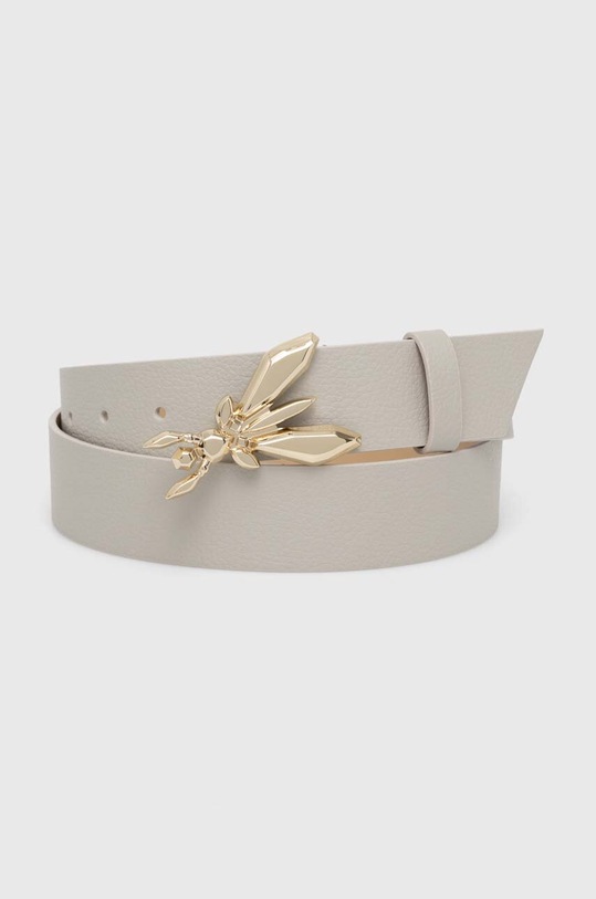 Patrizia Pepe curea de piele Planet friendly gri CW0471.L001