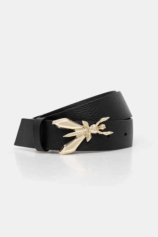 Patrizia Pepe pasek skórzany Planet friendly czarny CW0471.L001