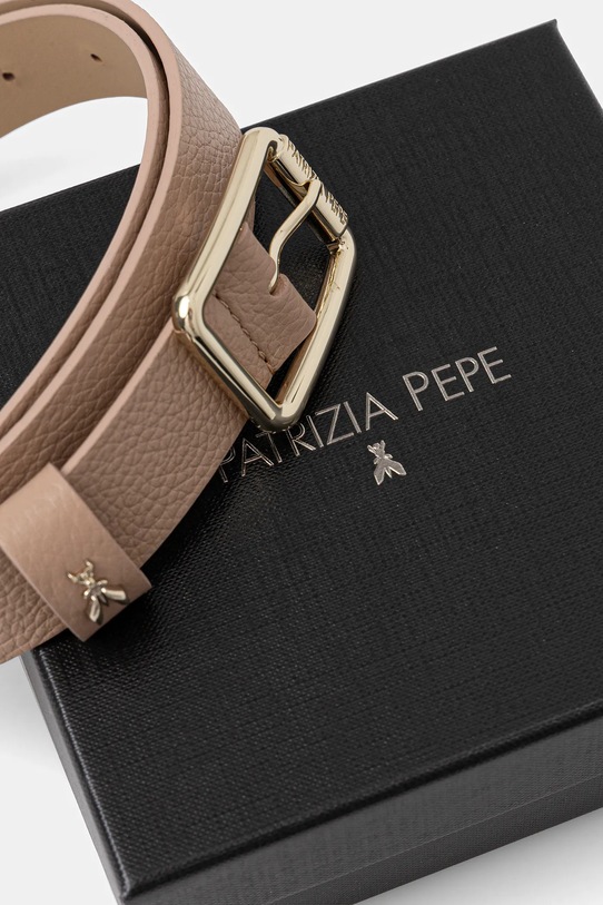 Akcesoria Patrizia Pepe pasek skórzany CW6408.L001 beżowy