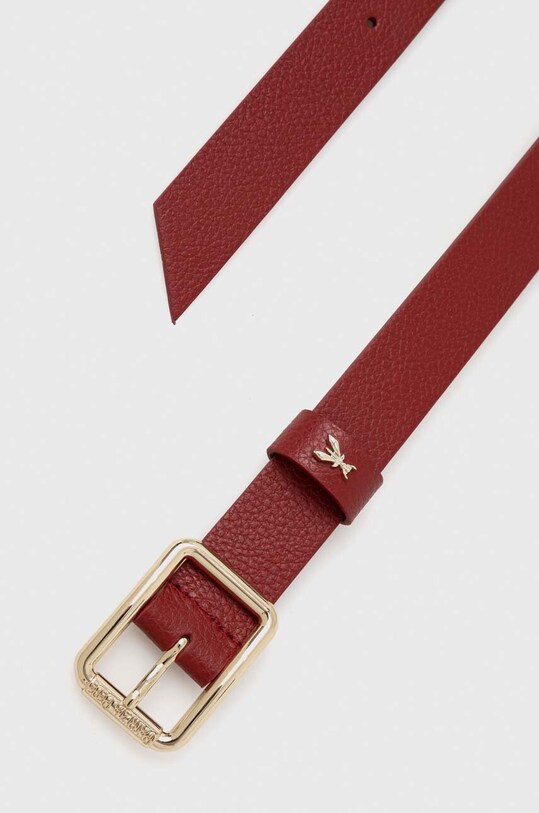 Δερμάτινη ζώνη Patrizia Pepe CW6408.L001 μπορντό AW24