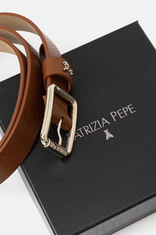 Аксесуари Шкіряний ремінь Patrizia Pepe CW6408.L001 коричневий
