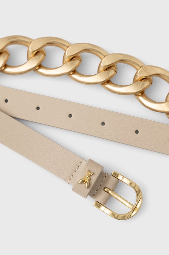 Patrizia Pepe Pasek skórzany 8W0386.L009 beżowy AW22