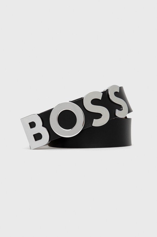 BOSS pasek skórzany 50470631 czarny 50470631