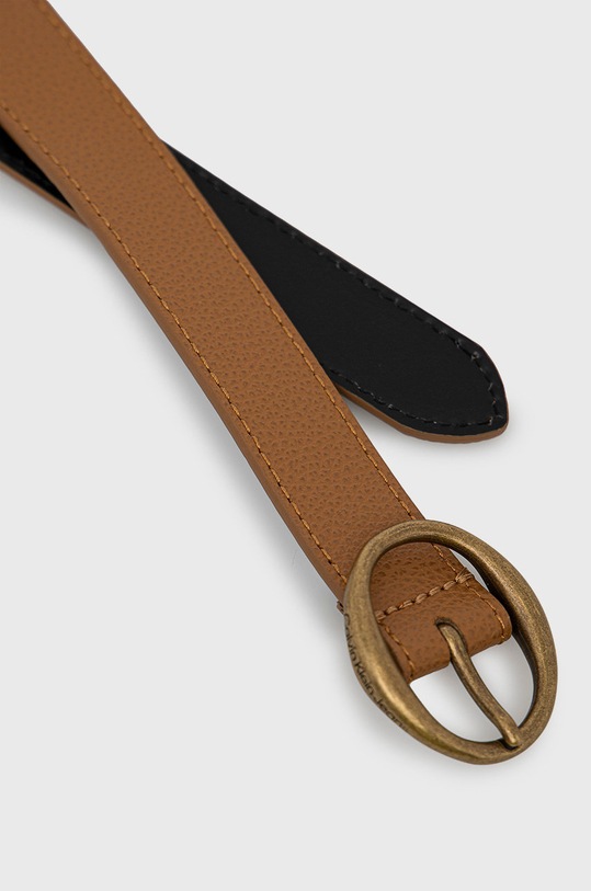 Kožený pásek Calvin Klein Jeans K60K609320.PPYY hnědá SS22