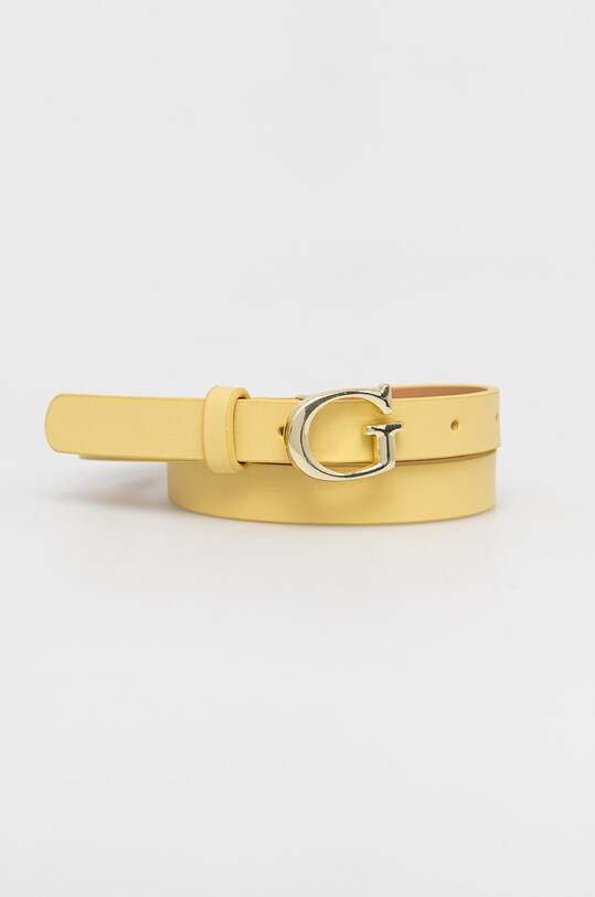 Дитячий ремінь Guess імітація лицьової шкіри жовтий BGOTT1.PU222