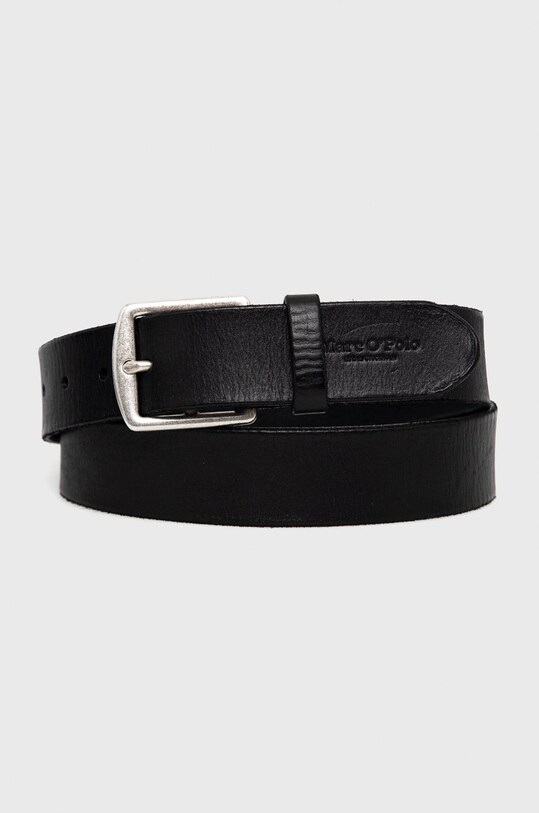 Marc O'Polo Curea de piele Planet friendly negru 11127749509103