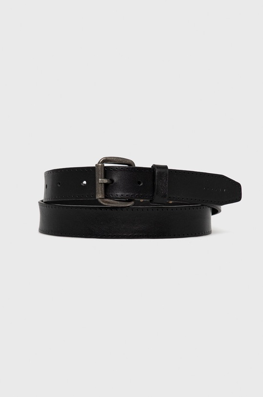 Sisley pasek skórzany czarny 6G8ZSL008.700