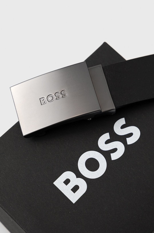 Kožený pásek BOSS 50471332 černá AW22
